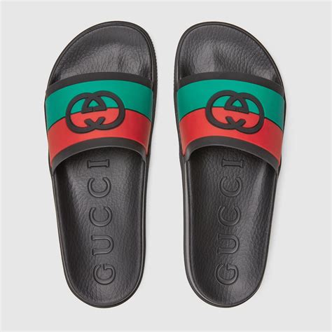 gomas gucci para hombres|Sandalia tipo chancla con GG para hombre .